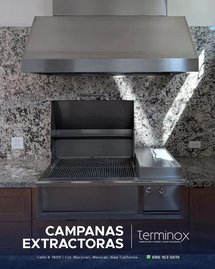 Cocina industrial de acero inoxidable fabricada por Terminox