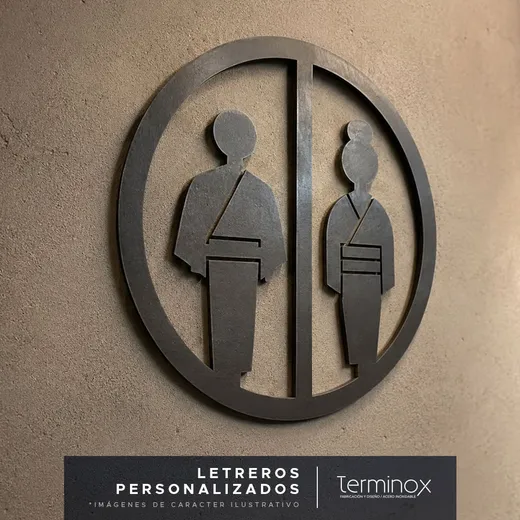 Letreros y señalización de acero inoxidable — proyecto Terminox